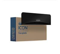Kimberly-Clark Professional ICON Faceplate (58782), Black Mosaic Design, for Standard Roll Toilet Paper Dispenser 2 Roll Horizontal; 1 Faceplate per Case