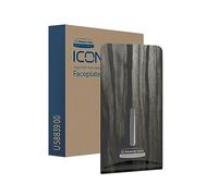 Kimberly-Clark Professional ICON Faceplate (58839), Ebony Woodgrain Design, for Folded Toilet Paper Dispenser; 1 Faceplate per Case