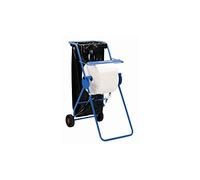Kimberly-Clark Professional Wiper Roll Dispenser 6155 - Mobile & Wall-Mountable Industrial Towel Dispenser with Bin - Blue Steel Frame - 1 x Dispenser for Large Rolls