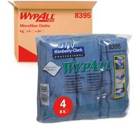 Kimberly Clark WypAll Blue Microfibre Colour Coded Cloth 40x40cm (4x6)