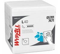 Kimberly-Clark Wypall L40 Wipers - 1/4 Fold White 18 Clips X 56 Sheets