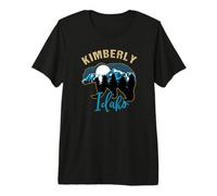 Kimberly Idaho USA Bear Silhouette Moon Forest Mountains Premium T-Shirt