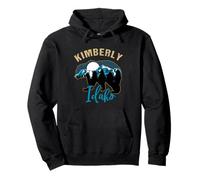 Kimberly Idaho USA Bear Silhouette Moon Forest Mountains Pullover Hoodie