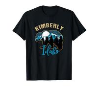Kimberly Idaho USA Bear Silhouette Moon Forest Mountains T-Shirt