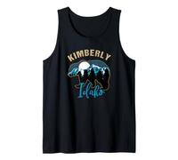 Kimberly Idaho USA Bear Silhouette Moon Forest Mountains Tank Top
