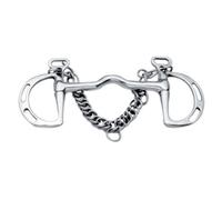 Kimblewick bit with split ring korsteel en acier inoxydable pour cheval Weatherbeeta Korsteel
