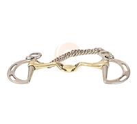 Kimblewick Verbindend Angled Double Jointed Bit Copper, GS & SS (UKSALES25®) (5.5 INCHES)