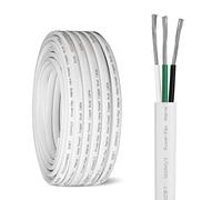 Kimbluth 10 Gauge Triplex Marine Wire Tinned Copper Boat Cable, 10ft 10 AWG Standard USA OFC Oxygen Free Copper Wire for Automotive Boat Speakers Solar Outdoors