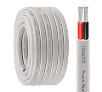 Kimbluth 12 Gauge Duplex Marine Wire Tinned Copper Boat Cable, 40ft 12 AWG Standard USA OFC Oxygen Free Copper Wire for Automotive Boat Speakers Solar Outdoors