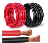Kimbluth 2/0 Gauge Battery Cable, Copper Wire, 3ft Red + 3ft Black, 2/0 AWG Welding Cable, Standard USA OFC Wire for Automotive, Battery, Solar, Marine and Generator