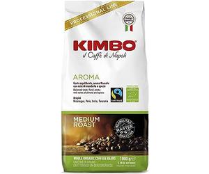 Kimbo Aroma Organic Fairtrade Coffee Beans 1kg