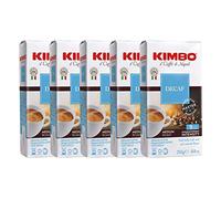 Kimbo Coffee Decaf Ground 5 x 250g Multipack | Decaffeinated Ground Italian Coffee Medium Roast | Delicate Aroma & Intense Taste