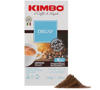Kimbo Coffee Decaf Ground Coffee, Medium Roast, 250g