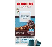 Kimbo Coffee Espresso Barista Decaf Capsules, Medium Dark Roast, 10 Pods