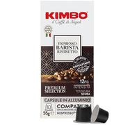 Kimbo Coffee Espresso Barista Ristretto Capsules, Dark Roast, 10 Pods | Premium Italian Coffee, Roasted in Naples, Intensity 12/13, Arabica & Robusta Blend, Aluminium Pods, Nespresso Compatible