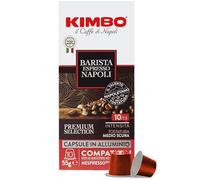 Kimbo Coffee Espresso Napoli Capsules, Medium Dark Roast, 10 Pods | Premium Italian Coffee, Roasted in Naples, Intensity 9/13, Arabica & Robusta Blend, Aluminium Pods, Nespresso Compatible