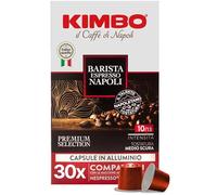 Kimbo Coffee Espresso Napoli Capsules, Medium Dark Roast, 30 Pods | Premium Italian Coffee, Roasted in Naples, Intensity 9/13, Arabica & Robusta Blend, Aluminium Pods, Nespresso Compatible