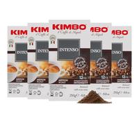 Kimbo Coffee Intenso Ground Coffee, Medium Roast, 5 x 250g