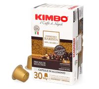 Kimbo Coffee Espresso Barista Capsules (1 x 30) | 30 Aluminium Capsules, Medium Dark Roast | Italian 100% Arabica Coffee Pods, Barista Series