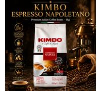 Kimbo Espresso Napoli Whole Coffee Beans 1 kg (Pack of 1) -DARK ROAST Napoletano