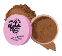 Kimchi Chic Beauty Set and Bake Powder - Loose Face Powder With Extra Fluffy Setting Puff, Soft Brown Makeup for Uneven Skin Tone, 06 Almond