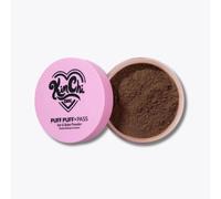 Kimchi Chic Beauty Puff Puff Pass Set and Bake Powder, Loose Face Powder with Extra Fluffy Setting Powder Puff, Soft Brown Face Makeup for Uneven Skin Tone, 08 Chocolate