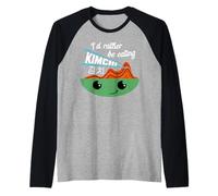 Kimchi Cute Korean Fermented Food Raglan Baseball Tee