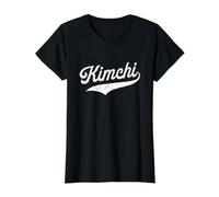 Kimchi - Retro Collegiate Nostalgic Sports University Style Value Graphic T-Shirt, Women, Black, L