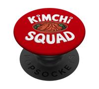 Kimchi Squad | Apparel for Korean Food Products South Korea PopSockets Adhesive PopGrip