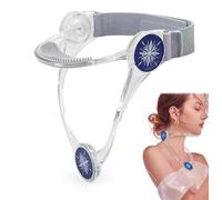 KimDaro 360° Adjustable Neck Support Brace, Cervical Neck Traction Device, Cervical Collar Stretcher Protector for Cervical Spine Pressure Relief, for Pain and Support (Transparent)