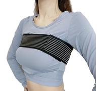 KimDaro High-Impact Breast Support Band,No-Bounce,Post Surgery Bra Strap,Adjustable Extra Sports Bra, Large Breast Stabilizer Band (Black)