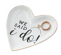 Kimdio Ring Dish Jewelry Holder Trinket Tray Ceramic Plate Jewelry Organizer Home Decor Dish for Birthday Wedding Mother's Day Christmas etc.