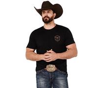 Kimes Ranch Men’s T-Shirt Collection - Soft Cotton Blend Short Sleeve Western Tees, Regular Fit, Black, Medium