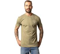 Kimes Ranch Men's Cut Through T-Shirt, Lite Olive, Medium