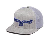 Kimes Ranch Men's Nite Train Cap 5-Panel Adjustable Mesh Back Snapback Hat, Grey Heather, One Size