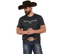 Kimes Ranch Men's Shirt Adjustable Outlier Short Sleeve Shirt, Charcoal, Large