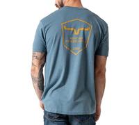 Kimes Ranch Men's Short Sleeve T-Shirt Shielded Trucker Tee, Indigo, Medium