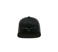 Kimes Ranch Unisex Atg Embroidered Horns Logo Mesh-Back Ball Cap, Black, One Size