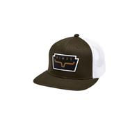 Kimes Ranch Unisex Texola Hat - High-Profile Western Snapback with Woven Patch, Army, One size