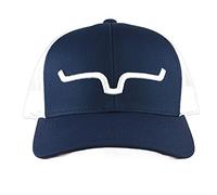 Kimes Ranch Unisex Weekly Upgrade 110 3-D Embroidered Horns Adjustable Snapback One-Size Hat, Navy/White, One Size