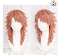 Kimetsu no Yaiba Sabito Cosplay Wig Blade of Demon Slayer Light Orange Halloween Anime Synthetic Hair +Wig Cap