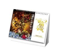 Kimetsus No Advent Calendar 2026-2027, Standing Flip Desktop Calendar Jan 2026 - Dec 2027, Anime Poster Biennial Desk Calendar