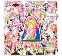 Kimetsus No KanrojiMitsuri Stickers for Journal Artbook, 50 Pcs Mitsuri Figure Vinyl Waterproof Sticker Decals for Party, Water Bottle Scrapbook Laptop Skateboard for Teens Students