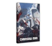 KIMEYT Anime Chainsaw Man Poster (1) Canvas Poster Bedroom Decor Landscape Office Room Decor Gift 08x12inch(20x30cm)
