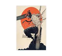 KIMEYT Anime Chainsaw Man Poster (2) Canvas Poster Bedroom Decor Landscape Office Room Decor Gift 08x12inch(20x30cm)