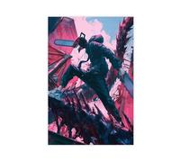 KIMEYT Anime Chainsaw Man Poster (5) Canvas Poster Wall Art Decor Print Picture Paintings for Living Room Bedroom Decoration 08x12inch(20x30cm)