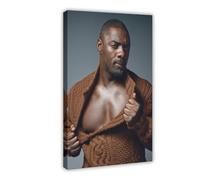 KIMEYT Idris Elba Poster (1) Canvas Poster Bedroom Decor Landscape Office Room Decor Gift 12x18inch(30x45cm)