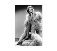 KIMEYT Marlene Dietrich Vintage Fotografie (1) Canvas Poster Wall Art Decor Print Picture Paintings for Living Room Bedroom Decoration 16x24inch(40x60cm)