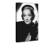 KIMEYT Marlene Dietrich Vintage Fotografie (9) Canvas Poster Wall Art Decor Print Picture Paintings for Living Room Bedroom Decoration 16x24inch(40x60cm)