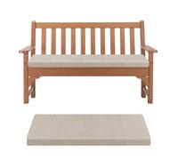 Kimgull Bench Cushion Indoor Seat Pad with Zipper Removable Rectangular Seat Cushion for Garden Dining Patio Shoe Bench (140X45X5CM Taupe)